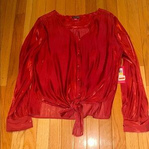Vince Camuto Vibrant Red Blouse